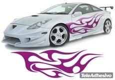 Car & Motorbike Stickers: New Flaming 20 2