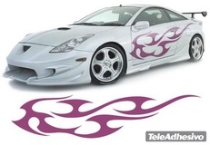 Car & Motorbike Stickers: New Flaming 21 2