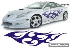 Car & Motorbike Stickers: New Flaming 22 2
