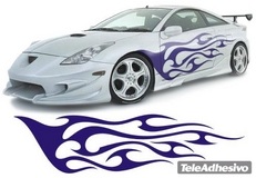 Car & Motorbike Stickers: New Flaming 26 2