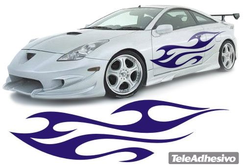 Car & Motorbike Stickers: New Flaming 27