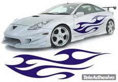 Car & Motorbike Stickers: New Flaming 27 2