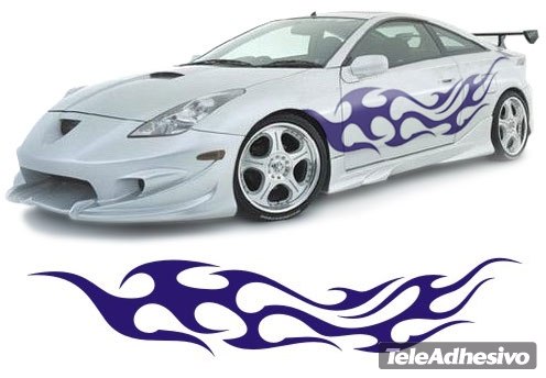 Car & Motorbike Stickers: New Flaming 29