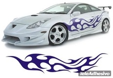 Car & Motorbike Stickers: New Flaming 29 2