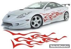 Car & Motorbike Stickers: New Flaming 31 2