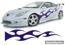 Car & Motorbike Stickers: New Flaming 39 2