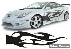 Car & Motorbike Stickers: New Flaming 40 2