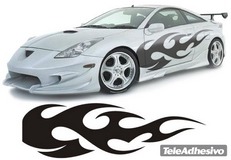 Car & Motorbike Stickers: New Flaming 41 2