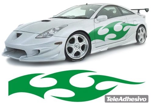 Car & Motorbike Stickers: New Flaming 43