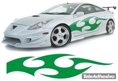 Car & Motorbike Stickers: New Flaming 43 2