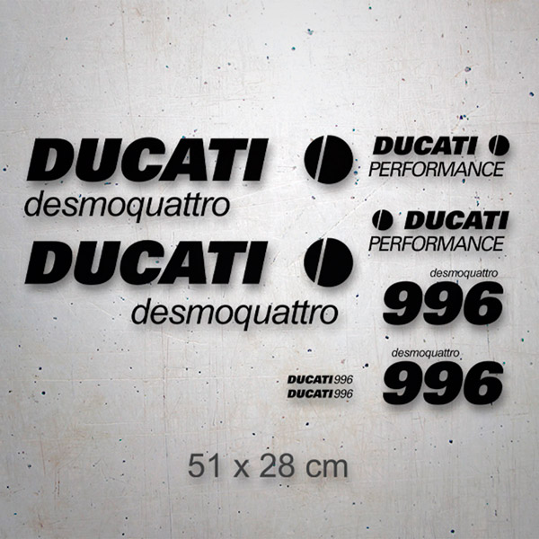 Ducati Desmoquattro 996 Sticker Set 2