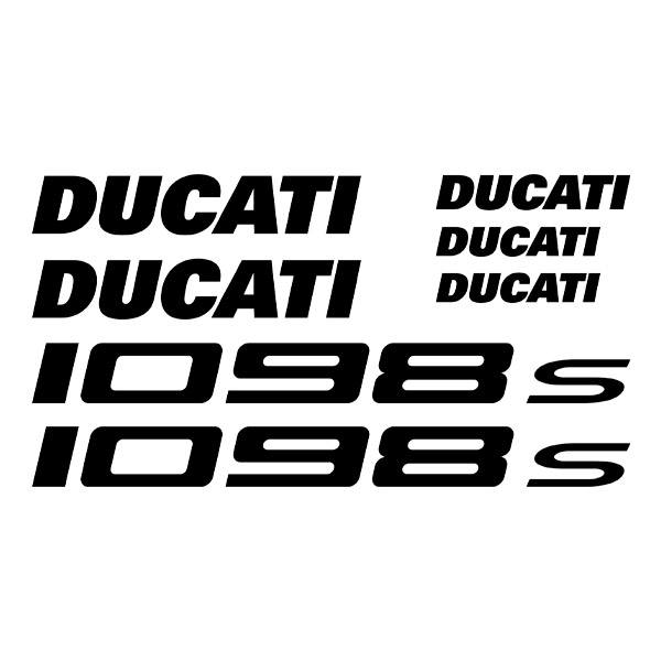 Car & Motorbike Stickers: Set 7X Ducati 1098s