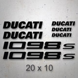 Car & Motorbike Stickers: Set 7X Ducati 1098s 2