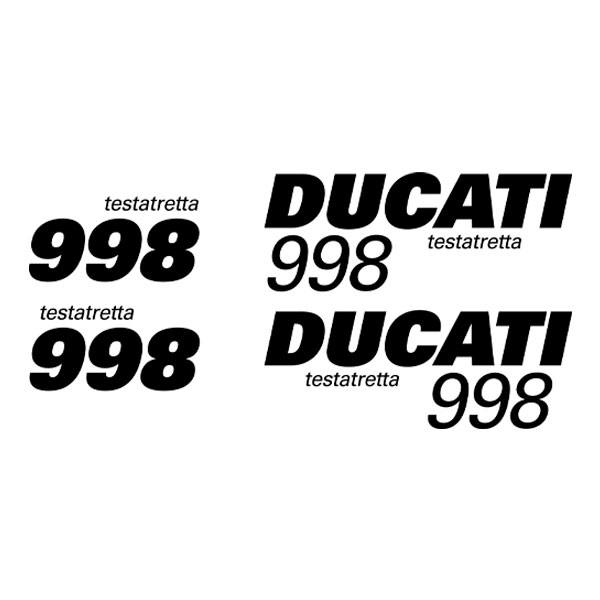Car & Motorbike Stickers: Set 4X Ducati 998