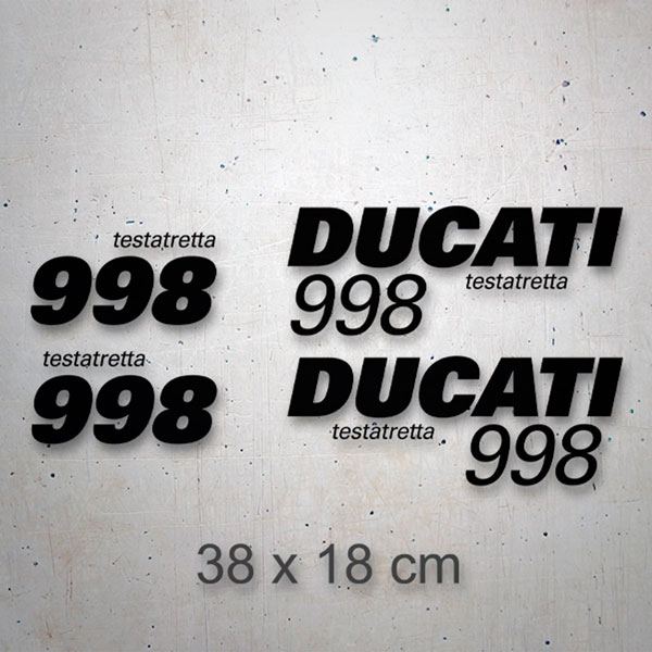 Car & Motorbike Stickers: Set 4X Ducati 998