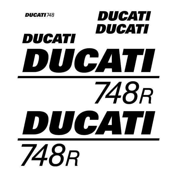 Car & Motorbike Stickers: Set 6X Ducati 748 R