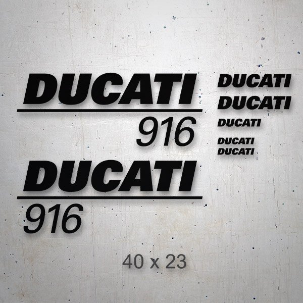 Car & Motorbike Stickers: Set 7X Ducati 916