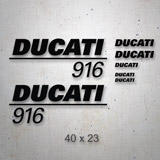 Car & Motorbike Stickers: Set 7X Ducati 916 2