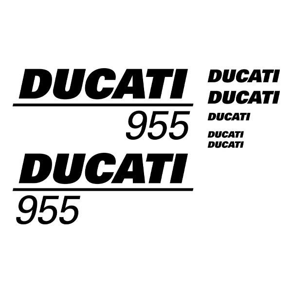 Car & Motorbike Stickers: Set 6X Ducati 955
