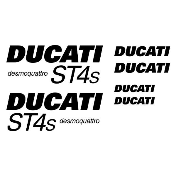 Car & Motorbike Stickers: Set 6X Ducati ST4s