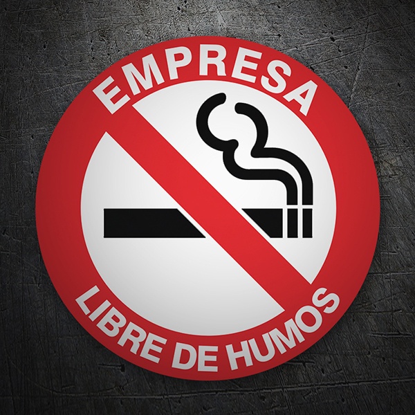 Car & Motorbike Stickers: No smoking in the company