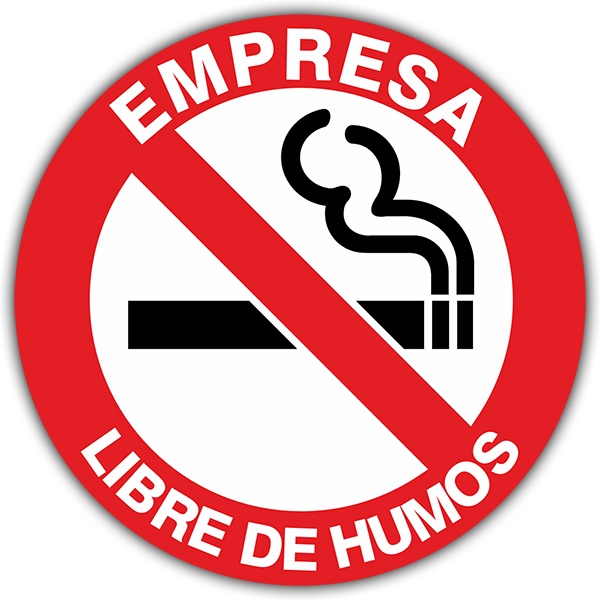 Car & Motorbike Stickers: No smoking in the company