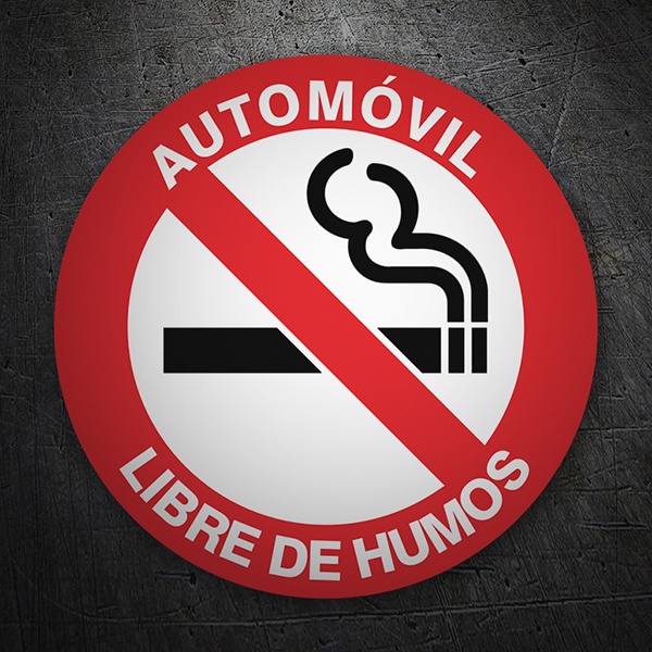 Car & Motorbike Stickers: No Smoking in the car 1
