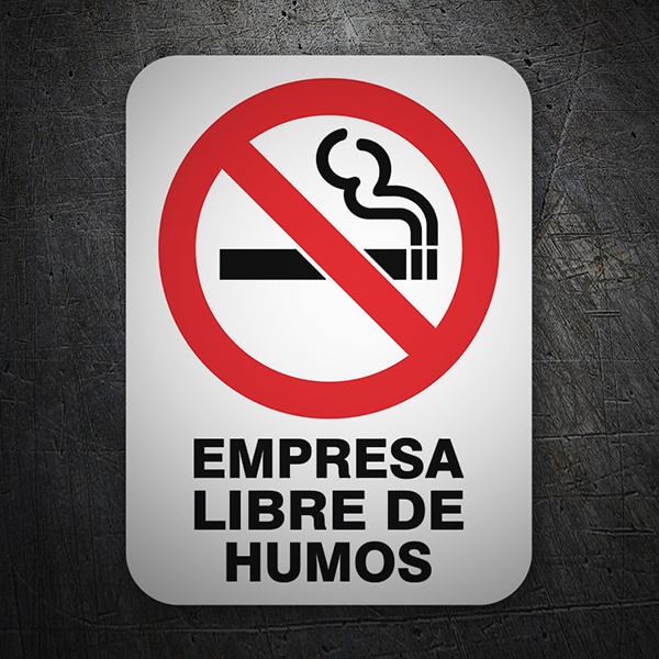 Car & Motorbike Stickers: Smoke-free company