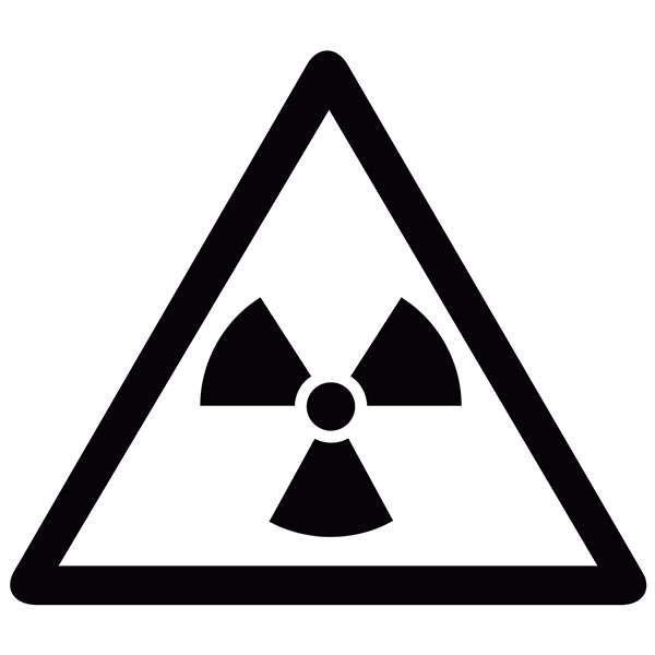 Car & Motorbike Stickers: Radioactivity alert
