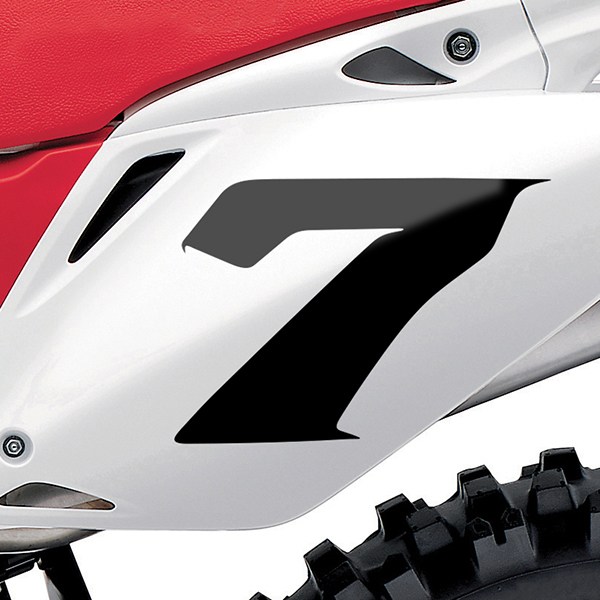 Car & Motorbike Stickers: Number 7