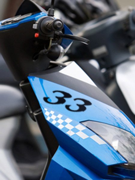 Car & Motorbike Stickers: Number 7