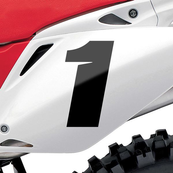 Car & Motorbike Stickers: Number 1 Speed 0