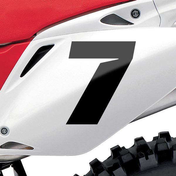 Car & Motorbike Stickers: Number 7 Speed 0