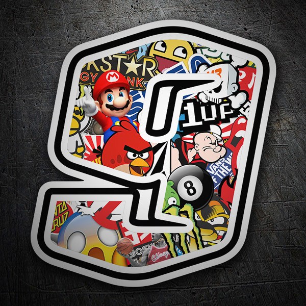 Number Stickers for Motorbikes and Cars - MuralDecal.com