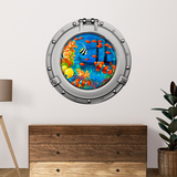 Wall Stickers: Clownfish and shipwreck porthole 5
