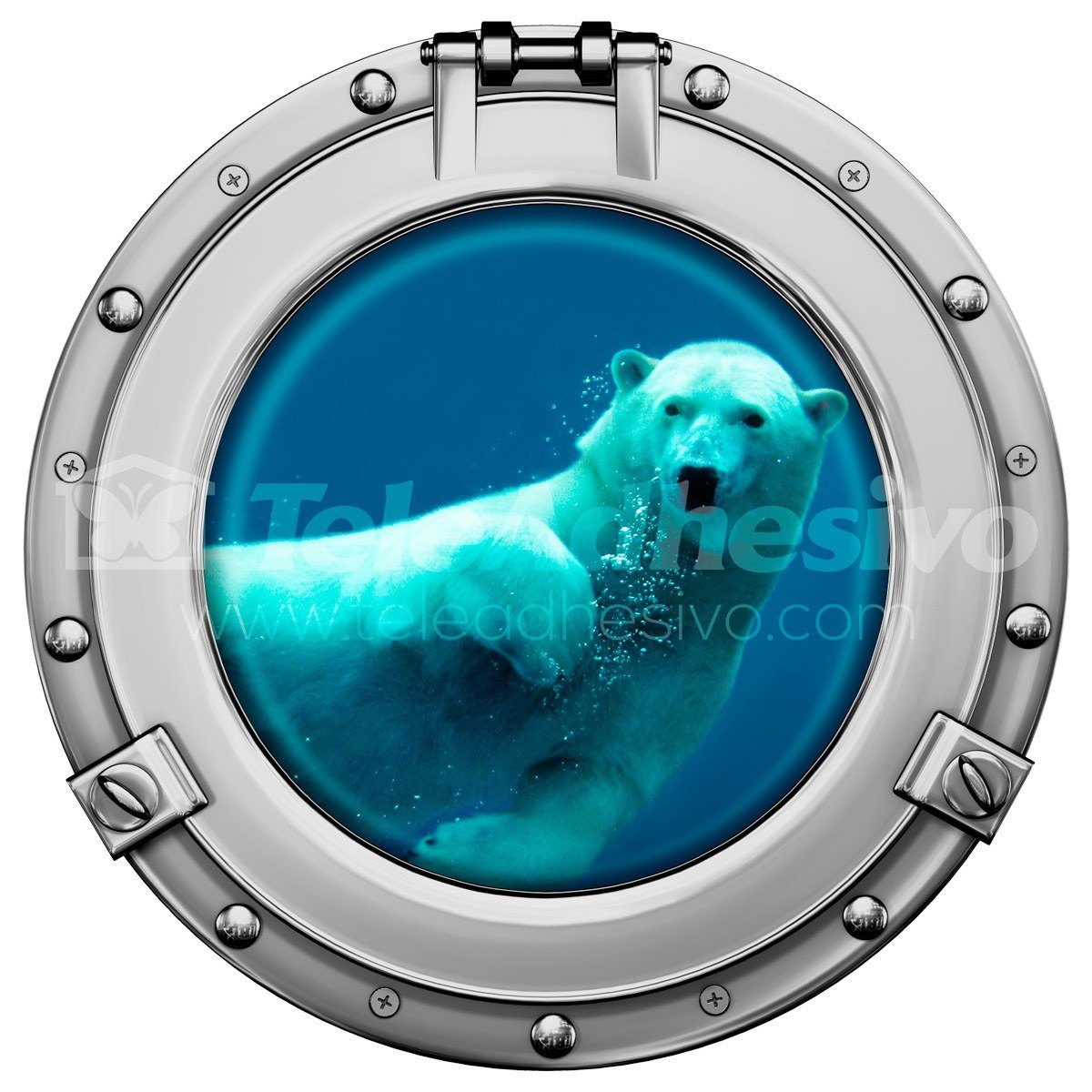 Wall Stickers: Polar bear swimming