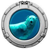 Wall Stickers: Polar bear swimming 5