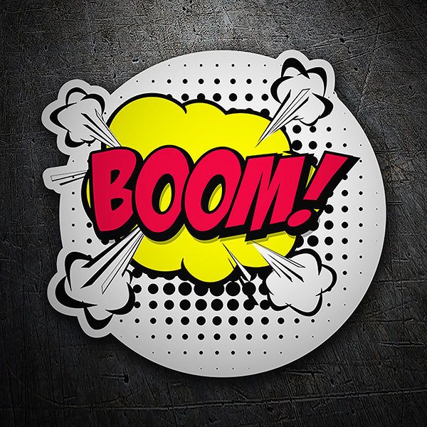Car & Motorbike Stickers: BOOM! Comic Burst