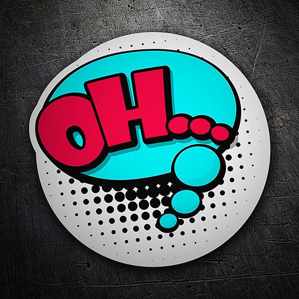 Car & Motorbike Stickers: Oh Comic Bubble