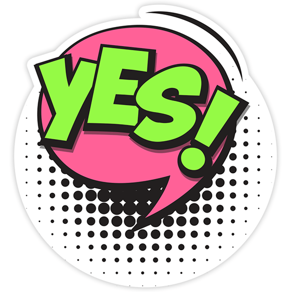 Car & Motorbike Stickers: YES! green 0