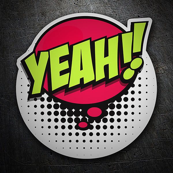 Car & Motorbike Stickers: YEAH! green