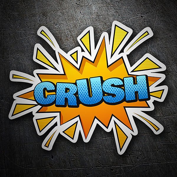 Car & Motorbike Stickers: CRUSH blue