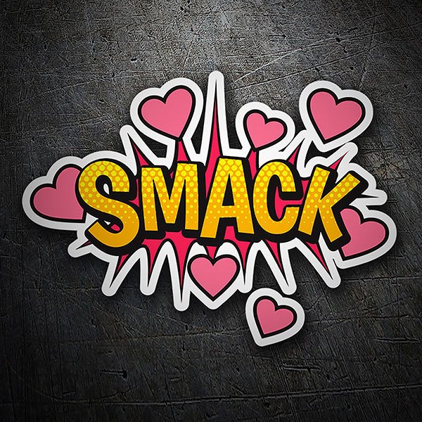 Car & Motorbike Stickers: SMACK! yellow