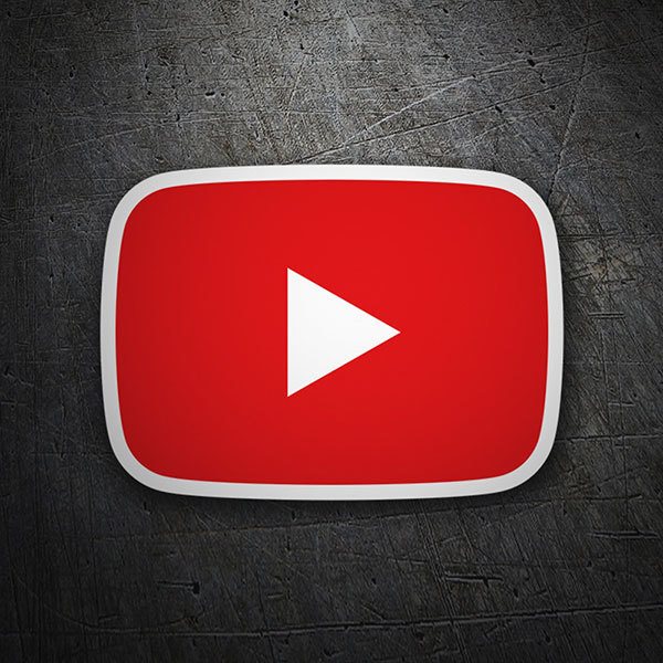 Car & Motorbike Stickers: Youtube Play 1