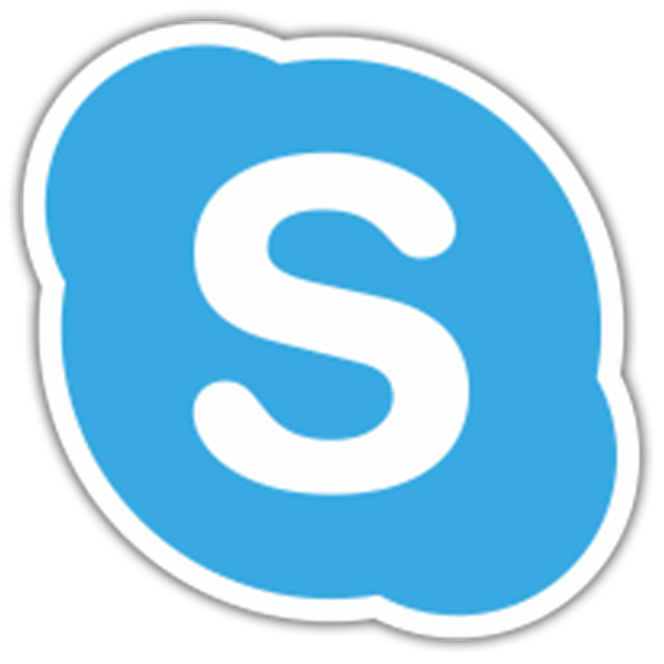 Car & Motorbike Stickers: Skype Icon