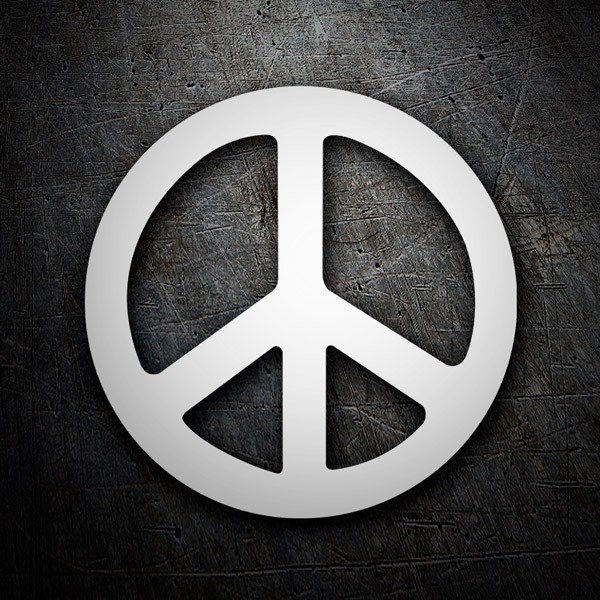 Car & Motorbike Stickers: Peace Symbol