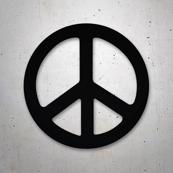 Car & Motorbike Stickers: Peace Symbol