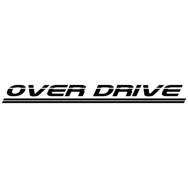 Car & Motorbike Stickers: Over Drive Windshield Sunstrip