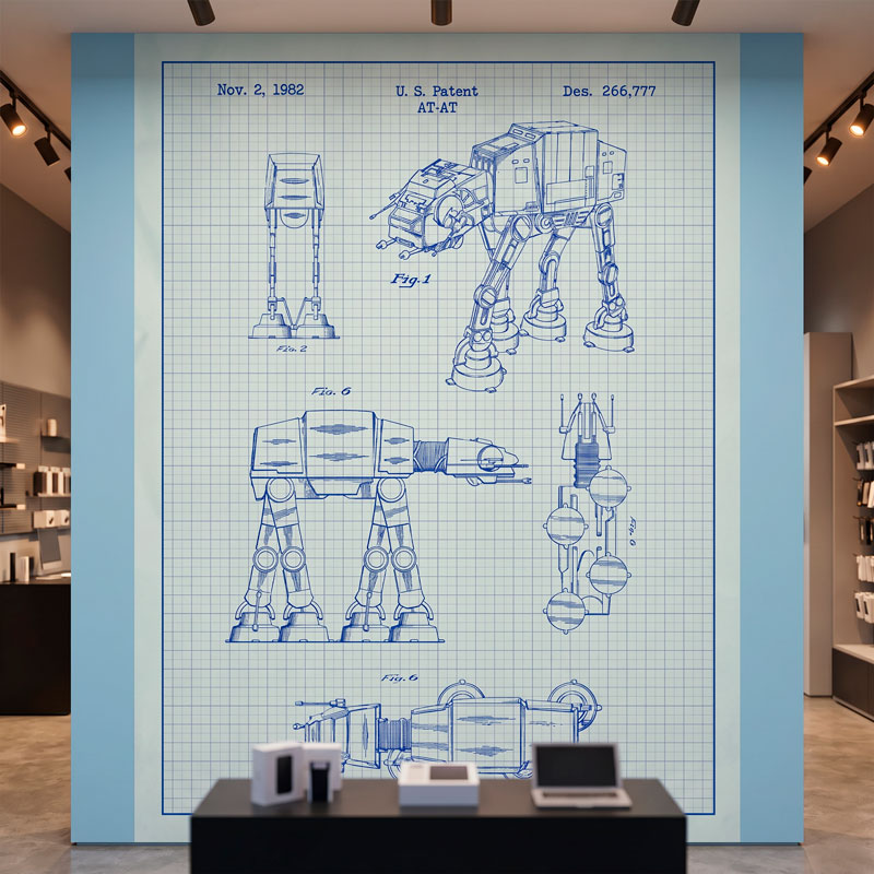 AT-AT white patent 5/6