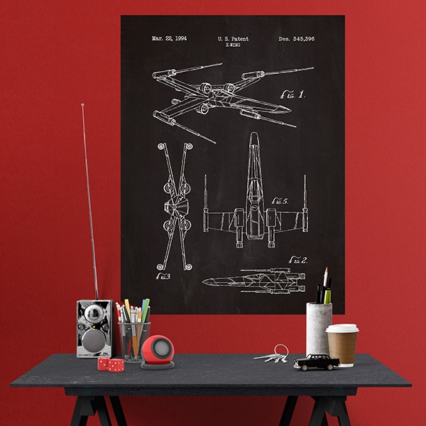 Wall Stickers: X-Wing board patent